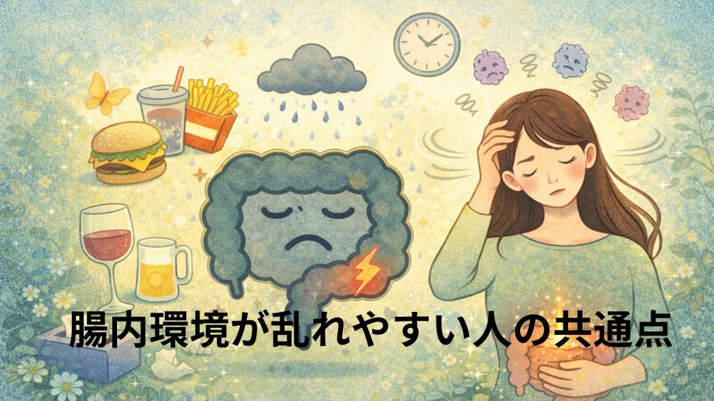 腸が乱れて困っている人の画像