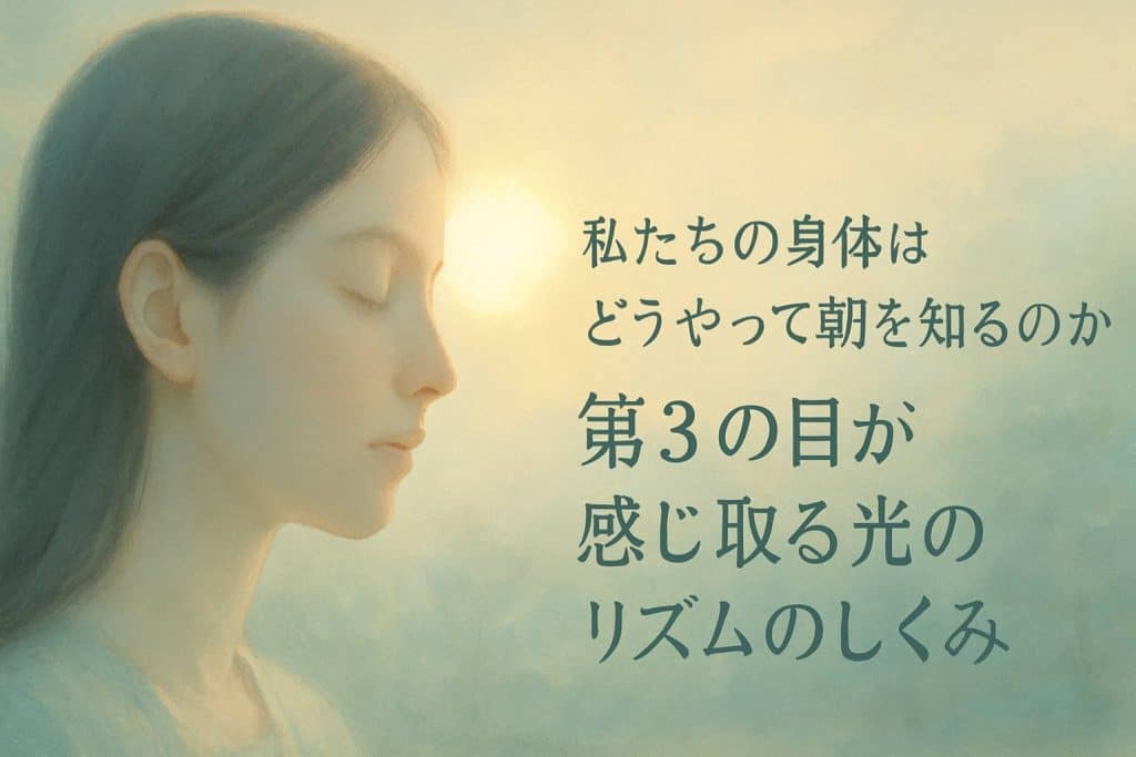 ipRGC細胞と朝の光のイメージ画像