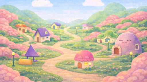 腸の街をイメージした画像