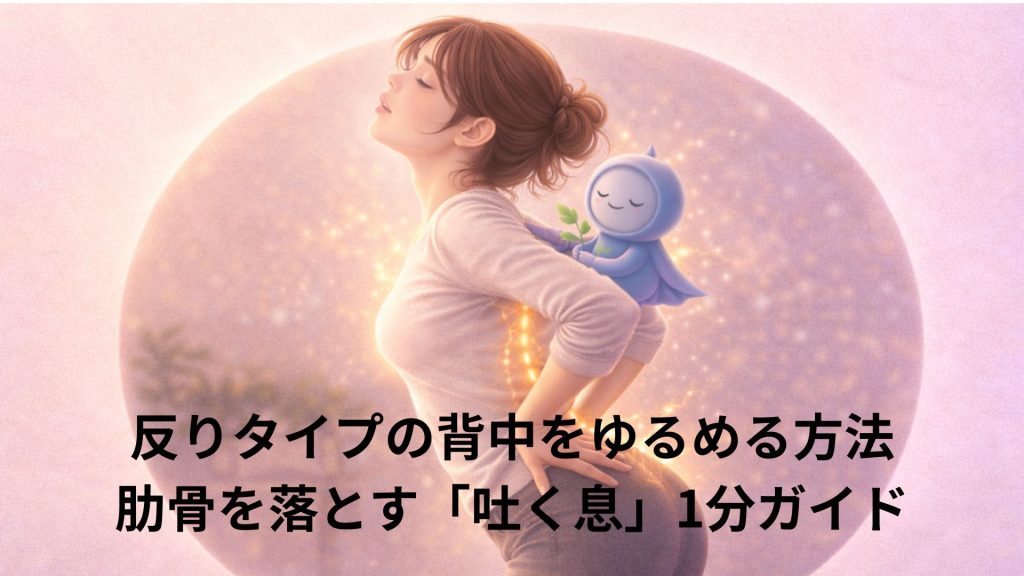 背中の反り型タイプの人のイメージ画像