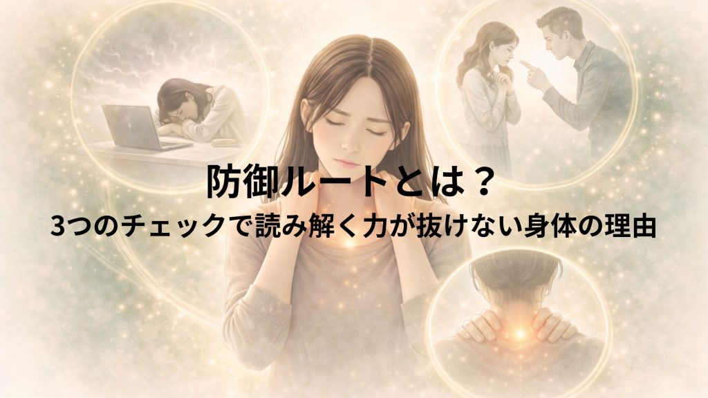 防御ルートの３つのチェックをイメージした画像