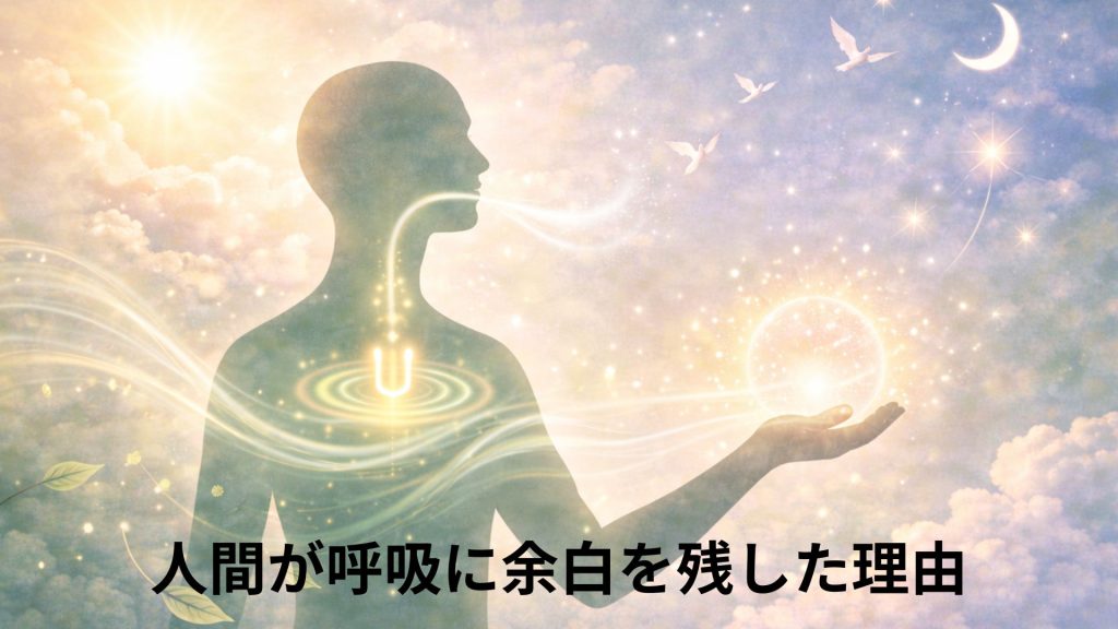 人間が呼吸に余白を残したイメージ画像
