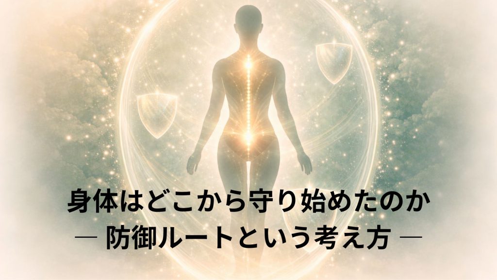 身体を守る防御ルートのイメージ画像