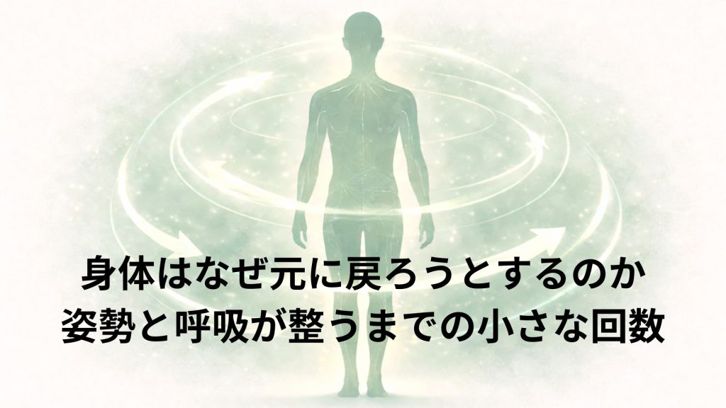 身体の癖が元に戻ろうとするイメージ画像