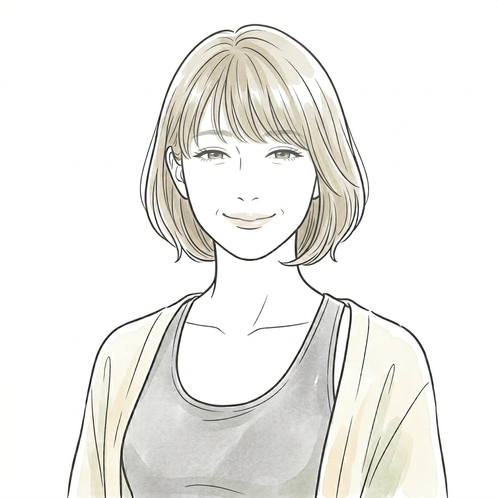 自画像イラスト