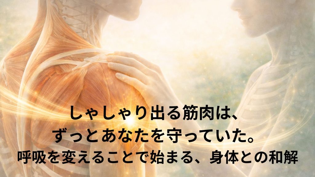 アウターマッスルと身体との和解をイメージした画像